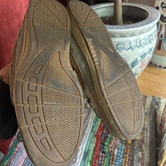 Sperry Women’s Top Sider Beige Leather Boat Shoes 8M - Picture 10 of 16